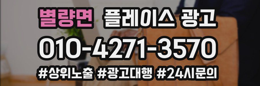 별량면 플레이스 광고