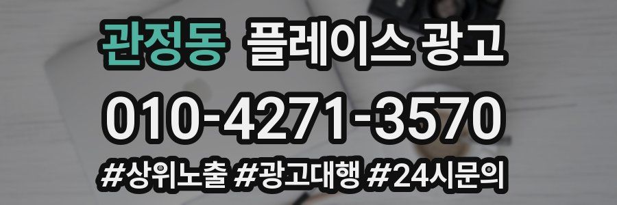 관정동 플레이스 광고