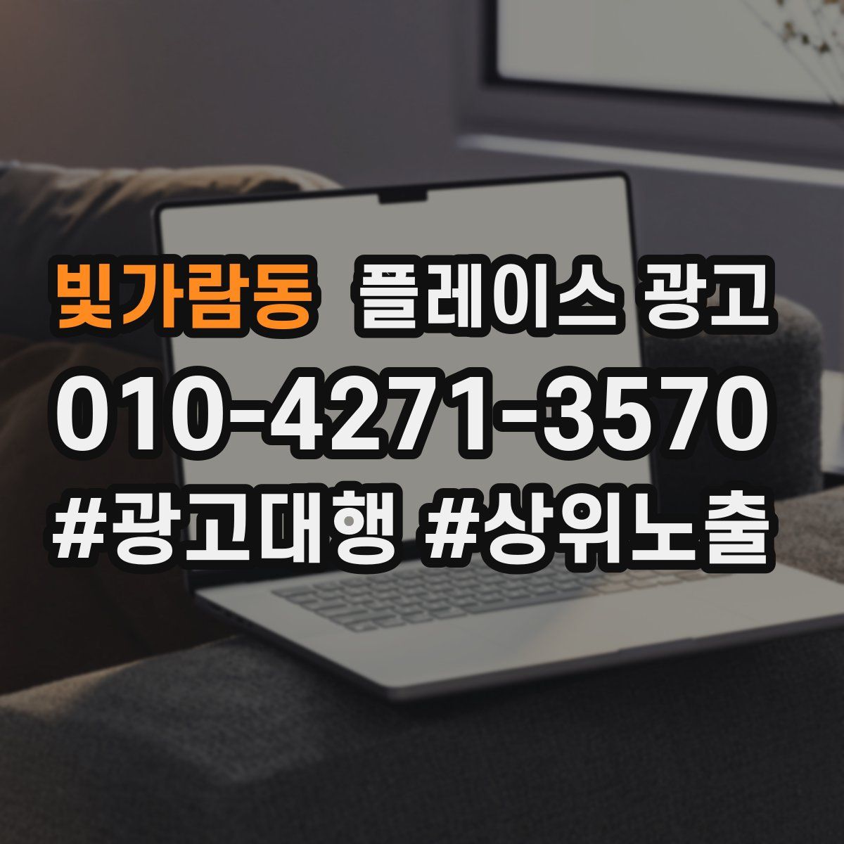 빛가람동 플레이스 광고