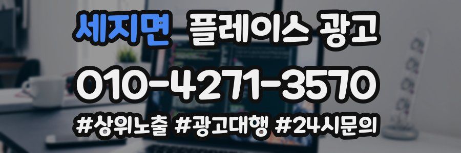 세지면 플레이스 광고