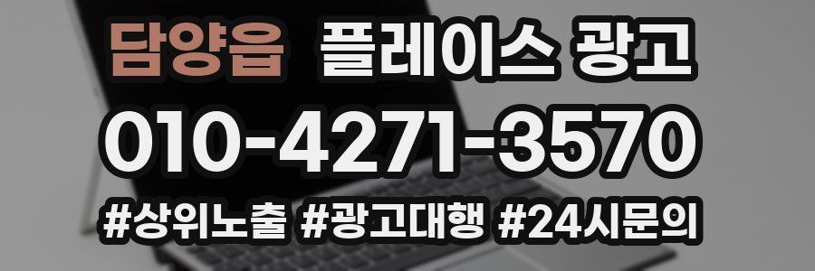 담양읍 플레이스 광고