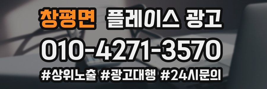 창평면 플레이스 광고
