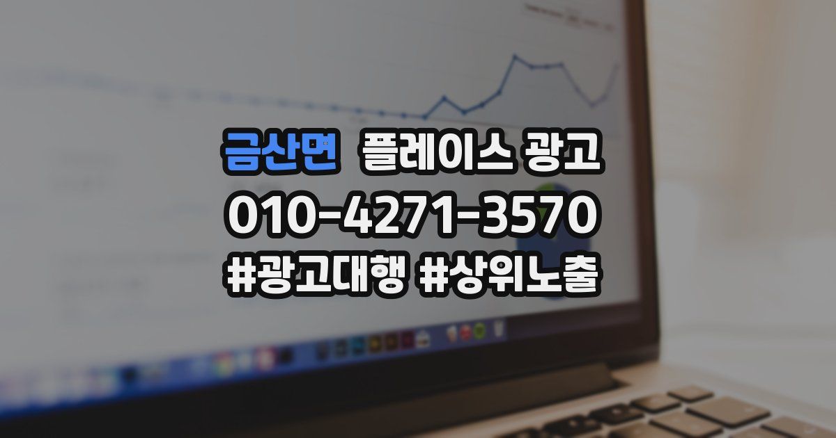 금산면 플레이스 광고