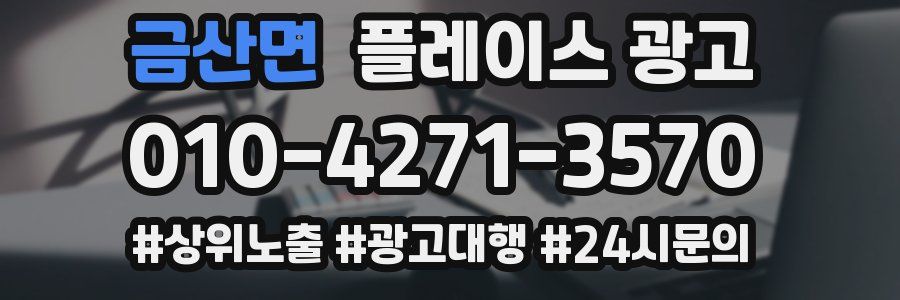 금산면 플레이스 광고