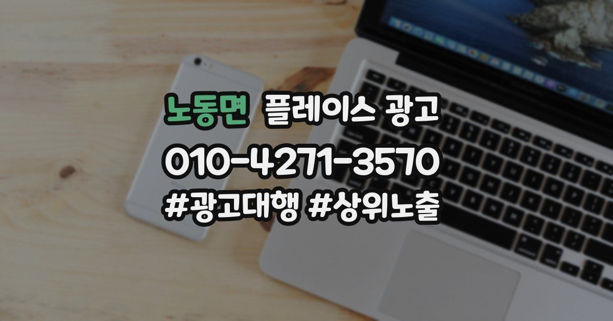 노동면 플레이스 광고