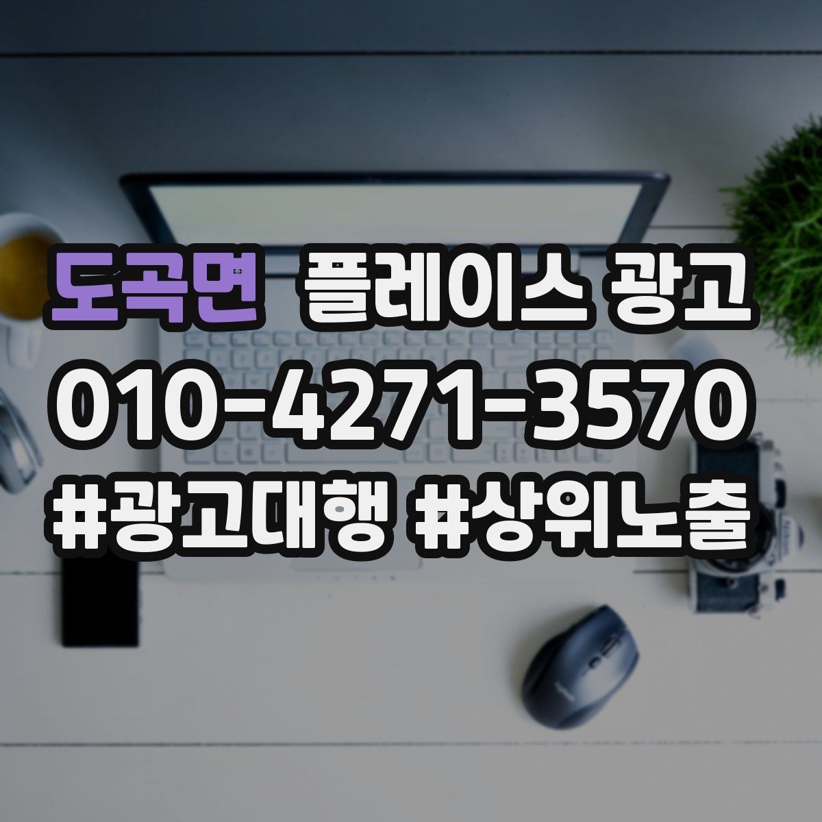 도곡면 플레이스 광고