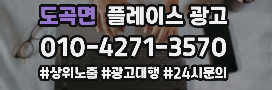 도곡면 플레이스 광고