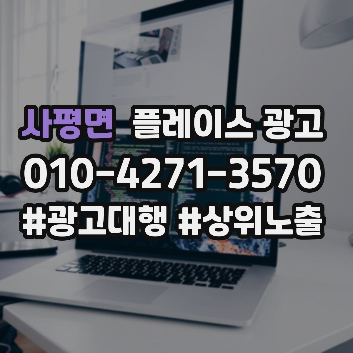 사평면 플레이스 광고 가격 검색에 대응하는 정보 배치