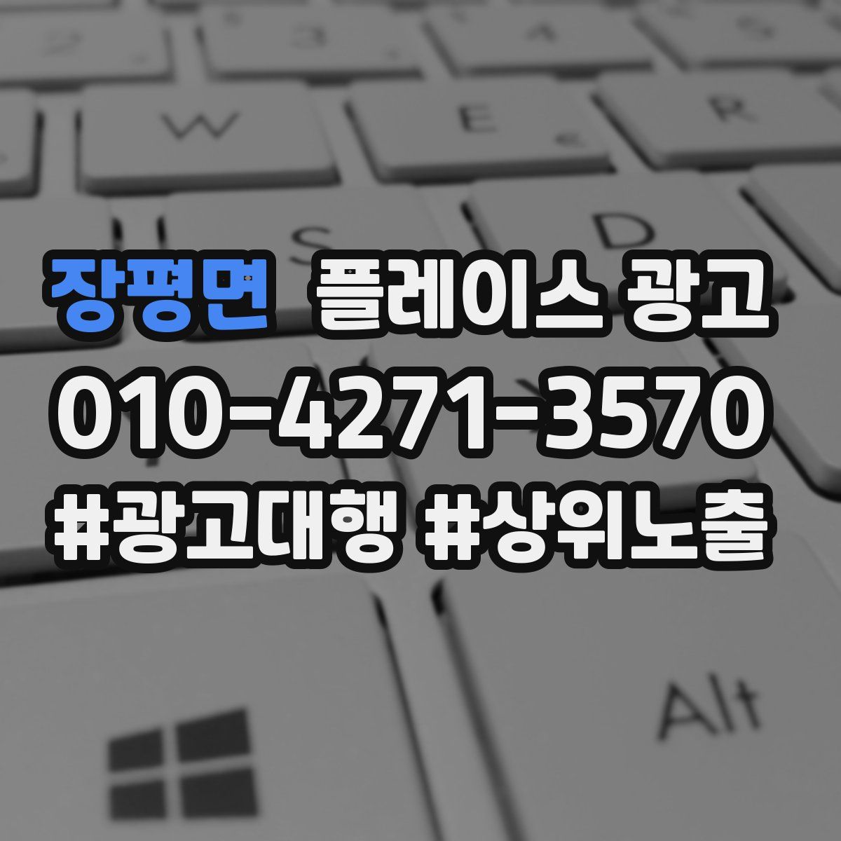 장평면 플레이스 광고