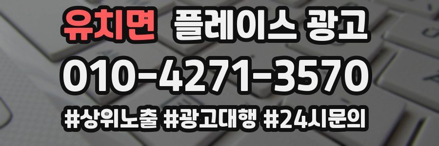 유치면 플레이스 광고