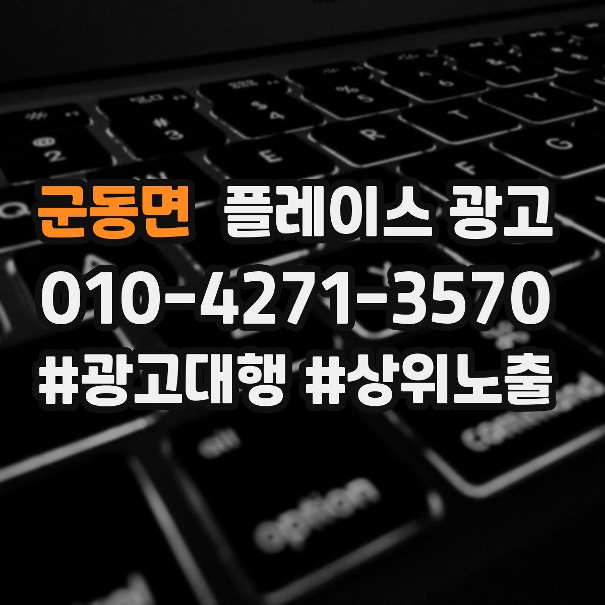 군동면 플레이스 광고