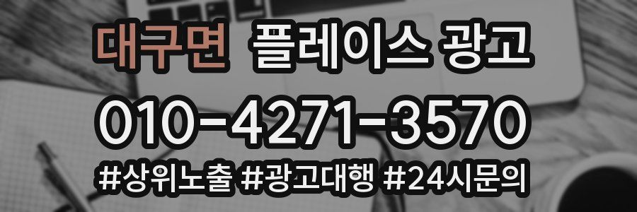 대구면 플레이스 광고