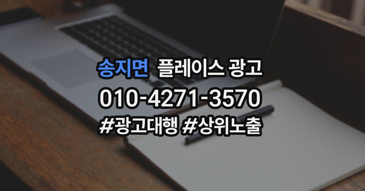 송지면 플레이스 광고