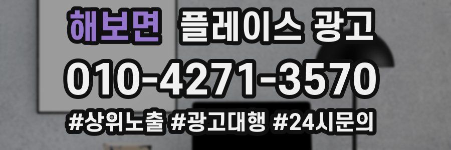 해보면 플레이스 광고