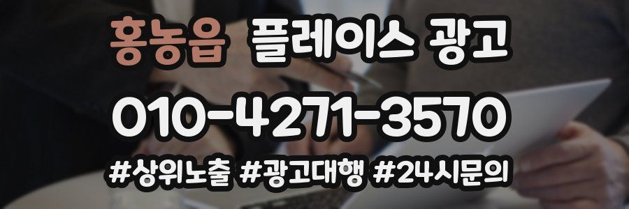 홍농읍 플레이스 광고