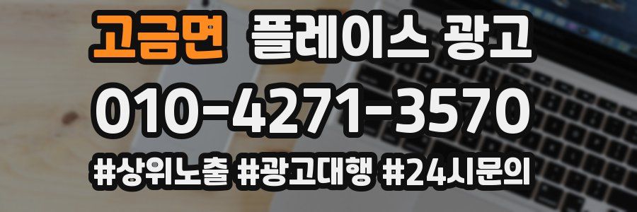 고금면 플레이스 광고