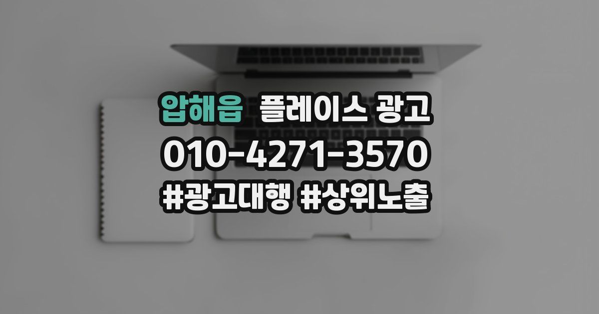 압해읍 플레이스 광고