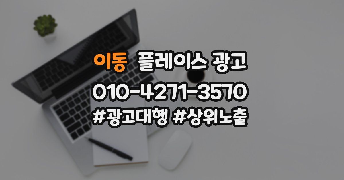 이동 플레이스 광고