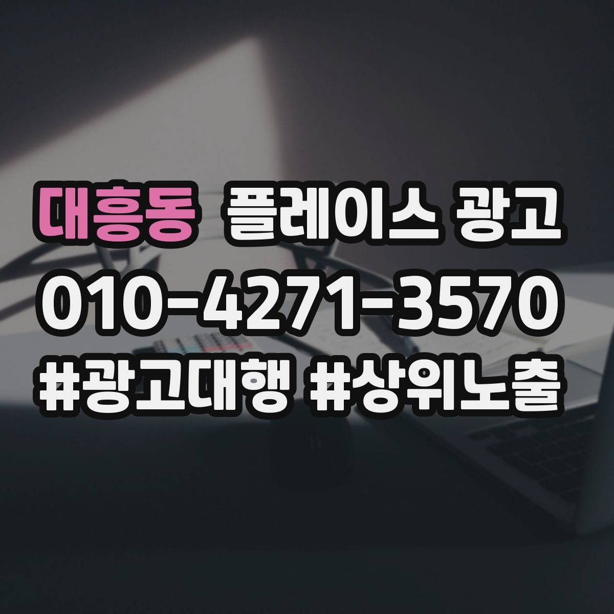 대흥동 플레이스 광고