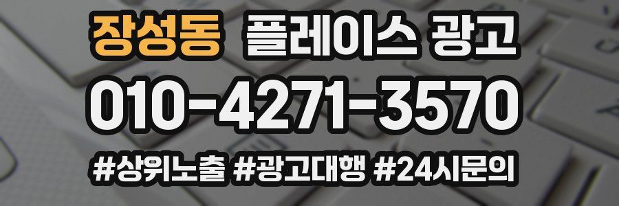 장성동 플레이스 광고