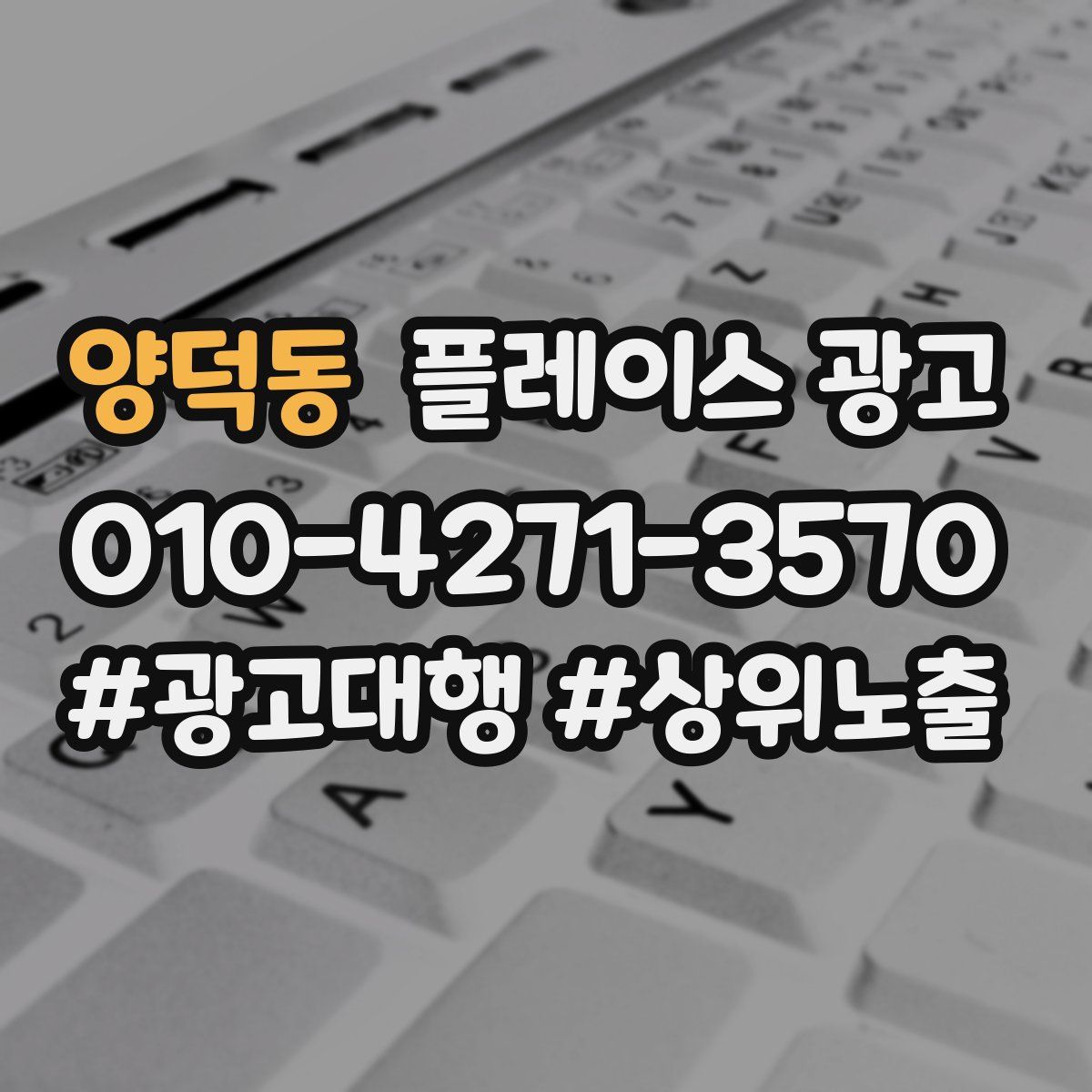 양덕동 플레이스 광고