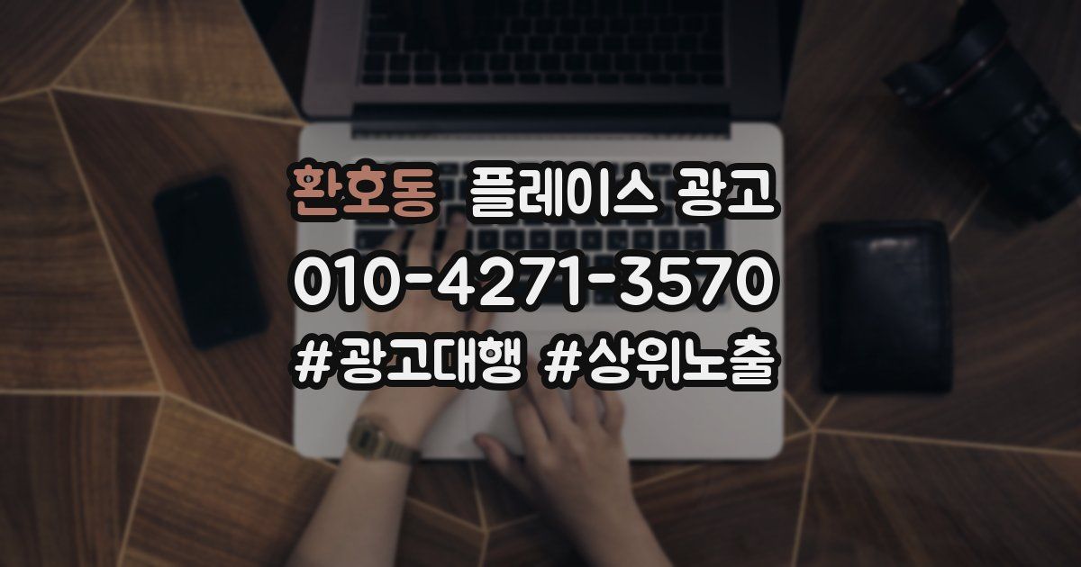 환호동 플레이스 광고