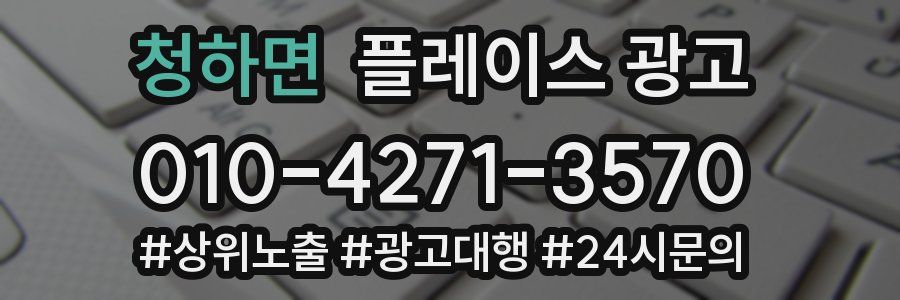 청하면 플레이스 광고