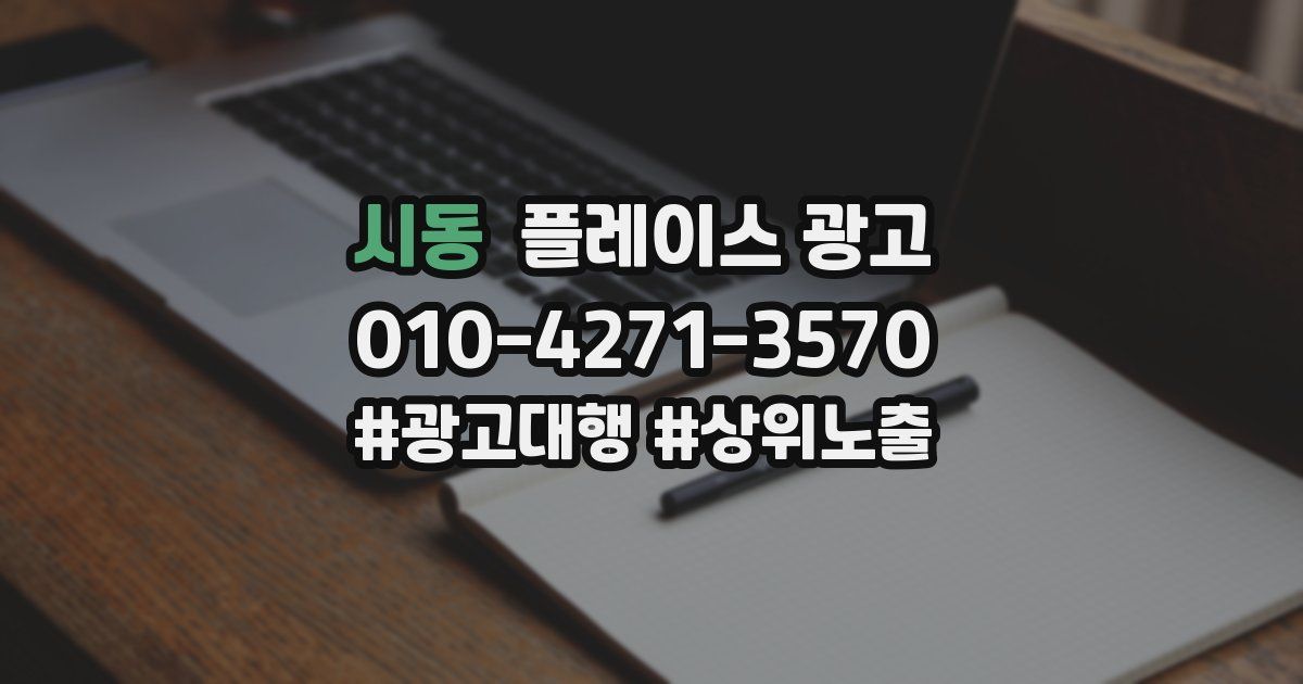 시동 플레이스 광고