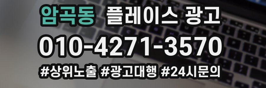 암곡동 플레이스 광고