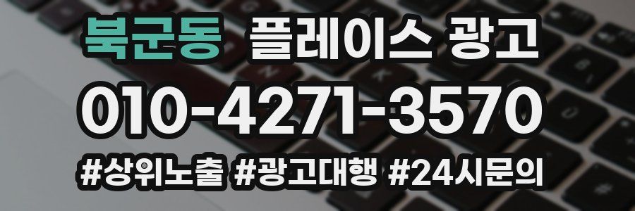 북군동 플레이스 광고