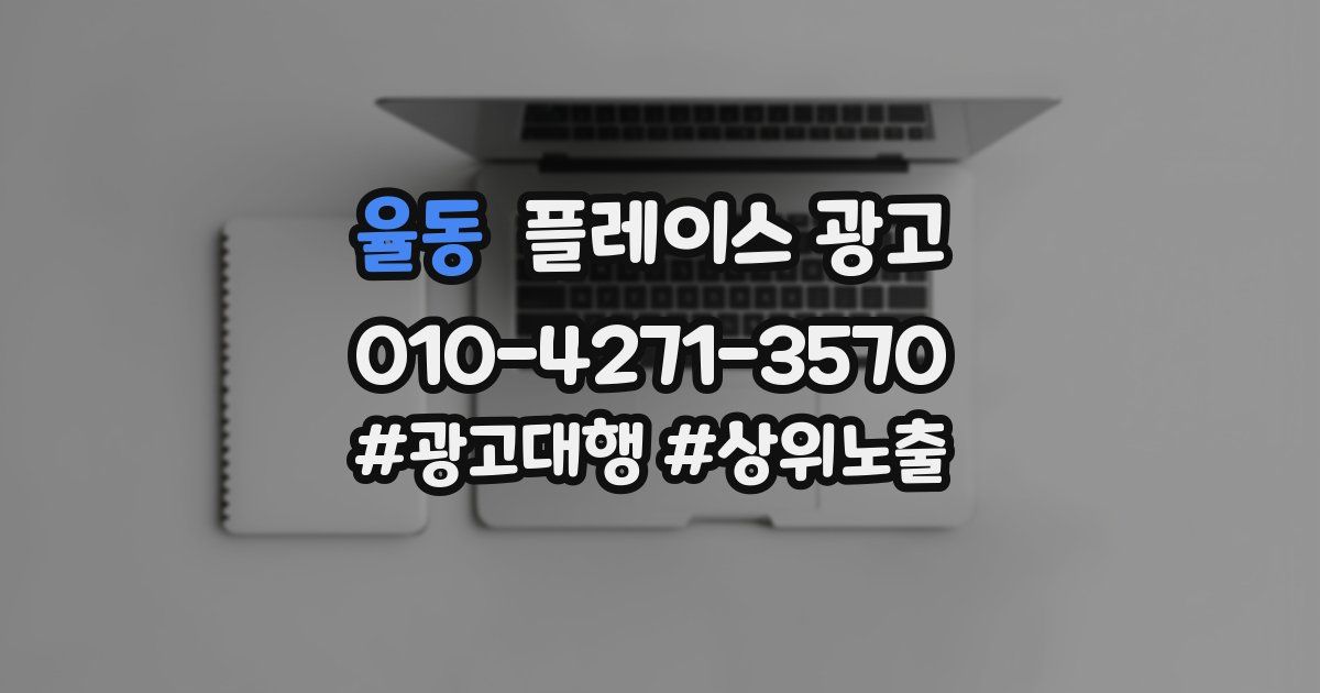 율동 플레이스 광고