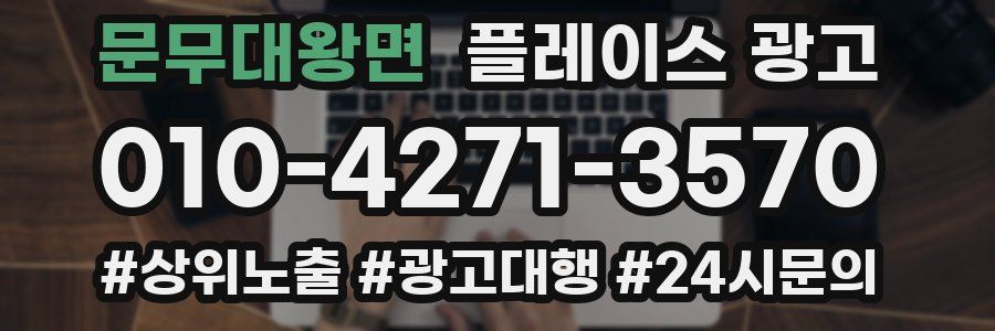 문무대왕면 플레이스 광고