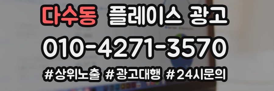 다수동 플레이스 광고