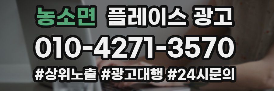 농소면 플레이스 광고