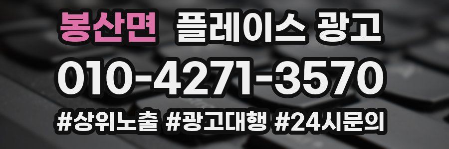 봉산면 플레이스 광고