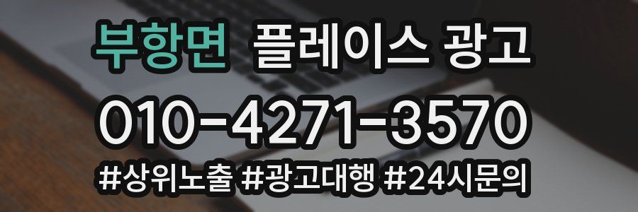 부항면 플레이스 광고