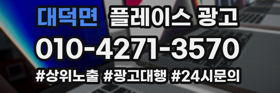 대덕면 플레이스 광고