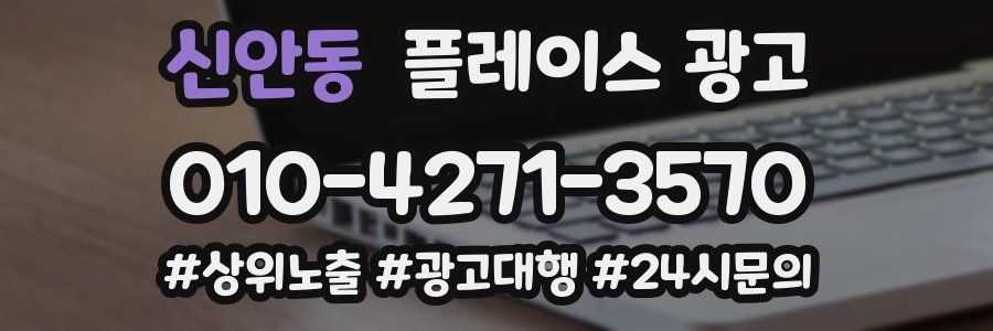 신안동 플레이스 광고