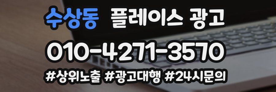 수상동 플레이스 광고