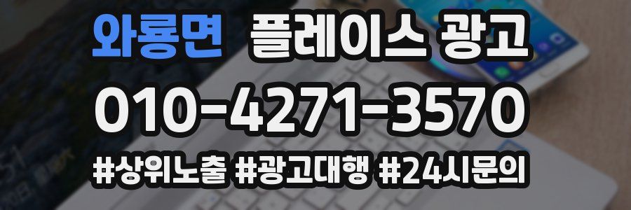 와룡면 플레이스 광고
