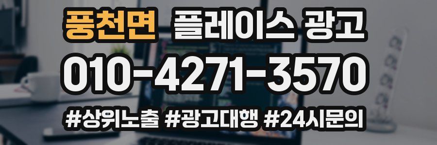 풍천면 플레이스 광고