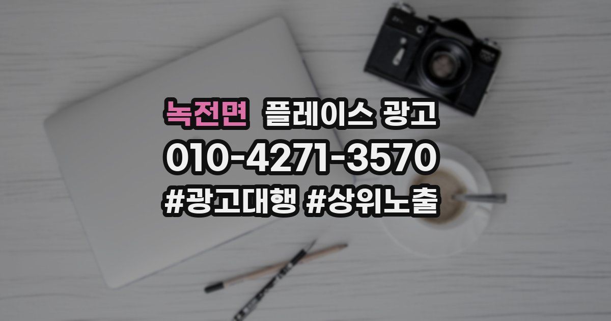 녹전면 플레이스 광고