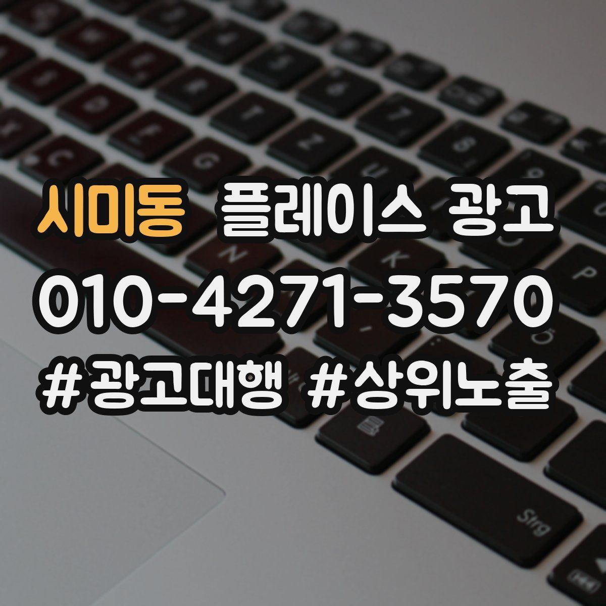 시미동 플레이스 광고