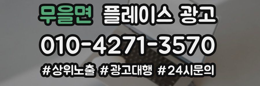 무을면 플레이스 광고