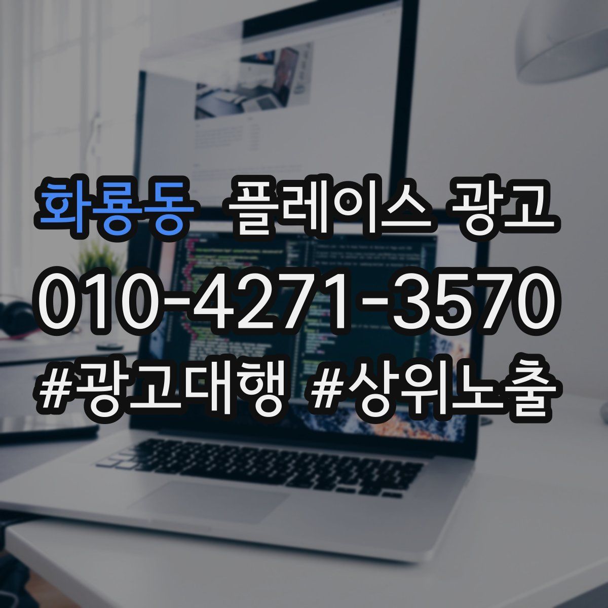 화룡동 플레이스 광고
