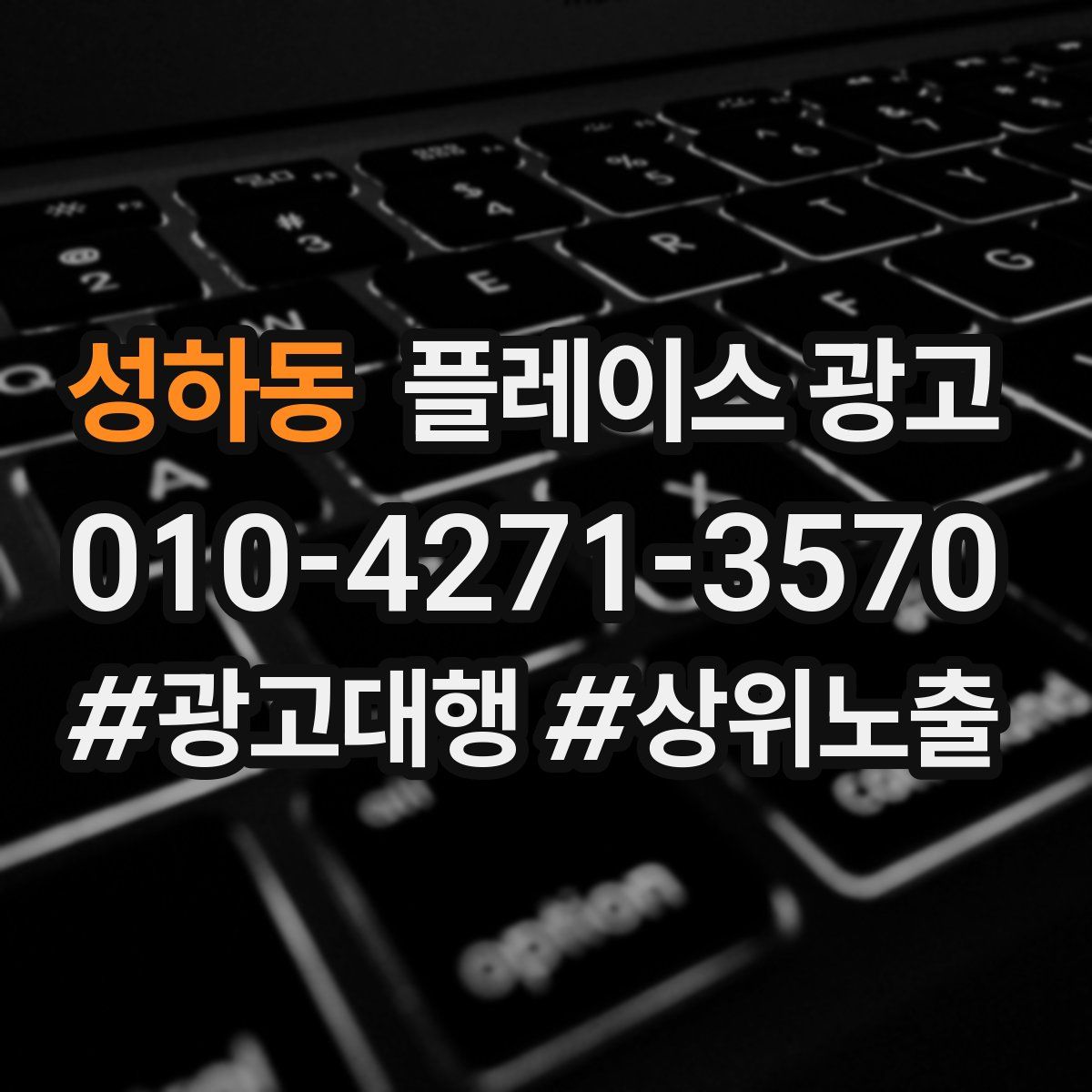 성하동 플레이스 광고