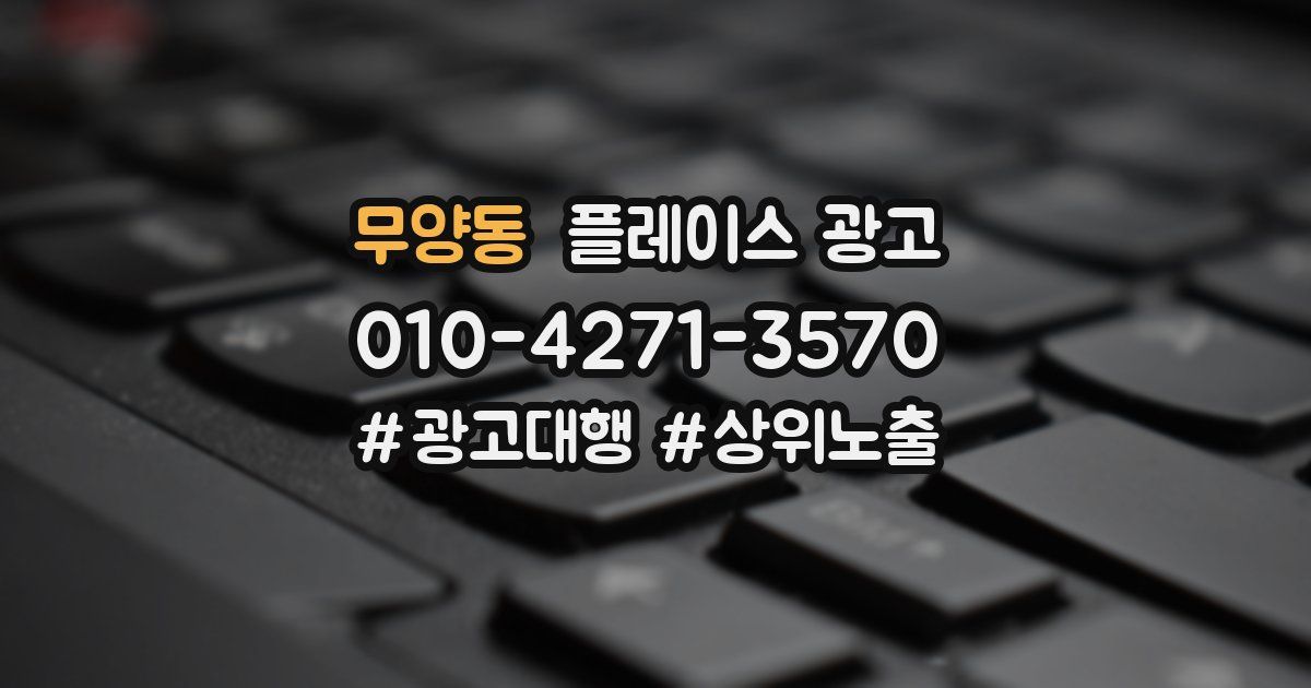 무양동 플레이스 광고