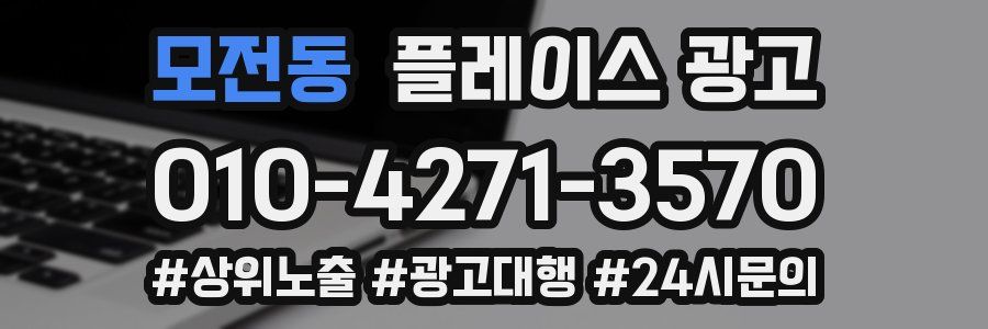 모전동 플레이스 광고