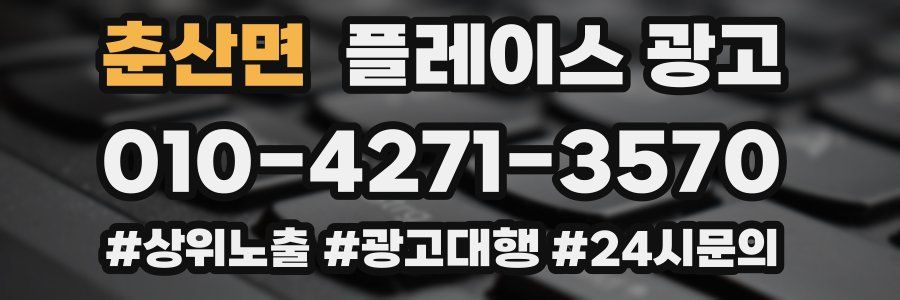 춘산면 플레이스 광고