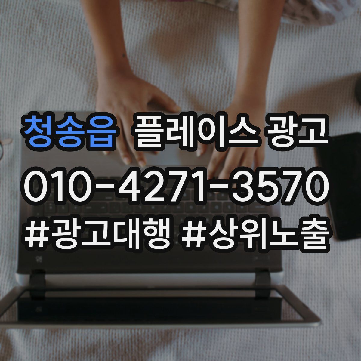 청송읍 플레이스 광고